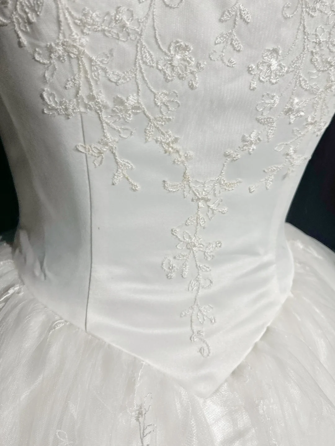Vestido de novia vintage, vestido de fiesta, escote cuadrado, sin mangas, tul, encaje, largo, blanco, años 70, elegante, DH1104