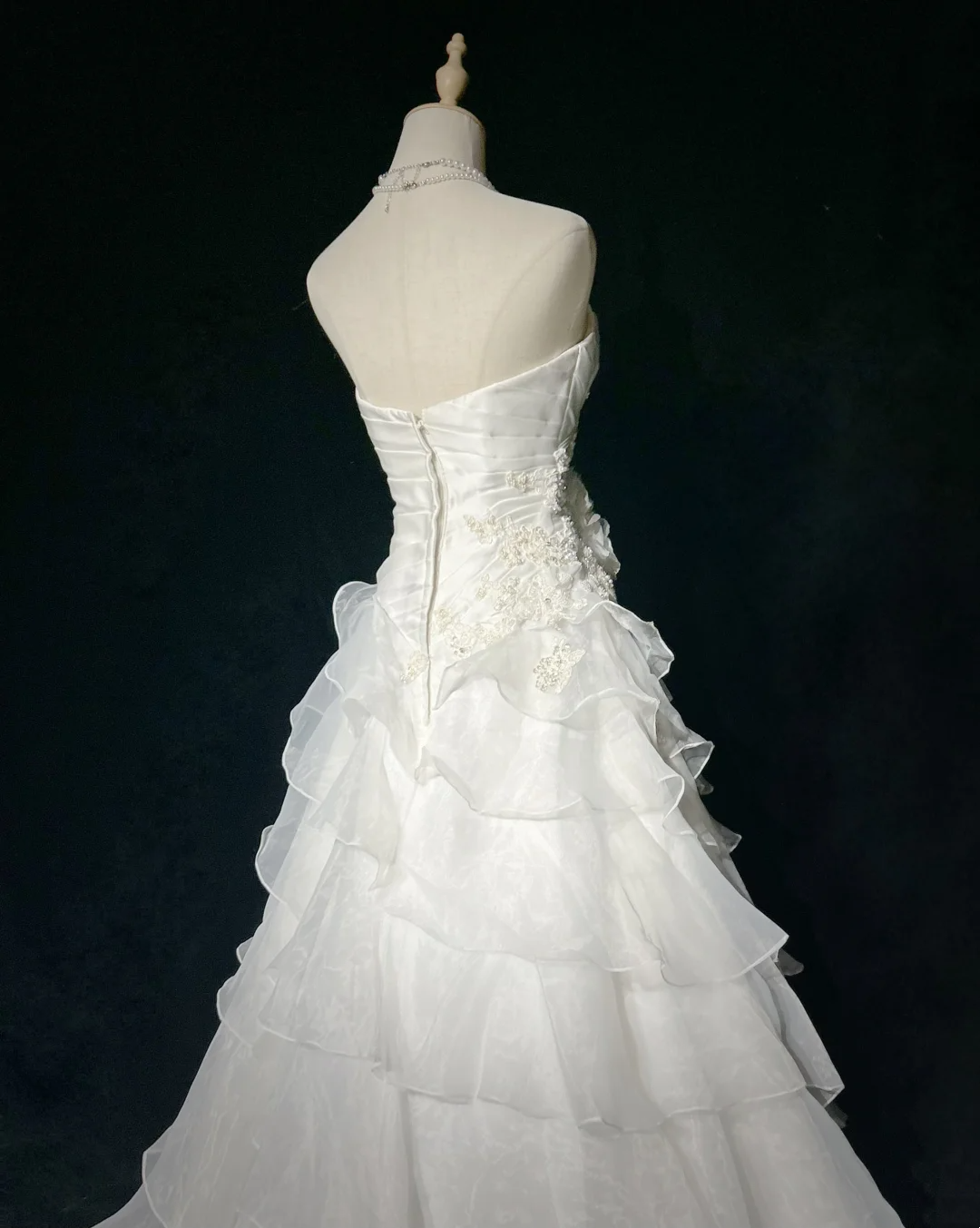Vestido de novia único, vestido de baile, sin tirantes, de encaje, sin mangas, blanco, años 50, vestidos de novia modestos, DH1105