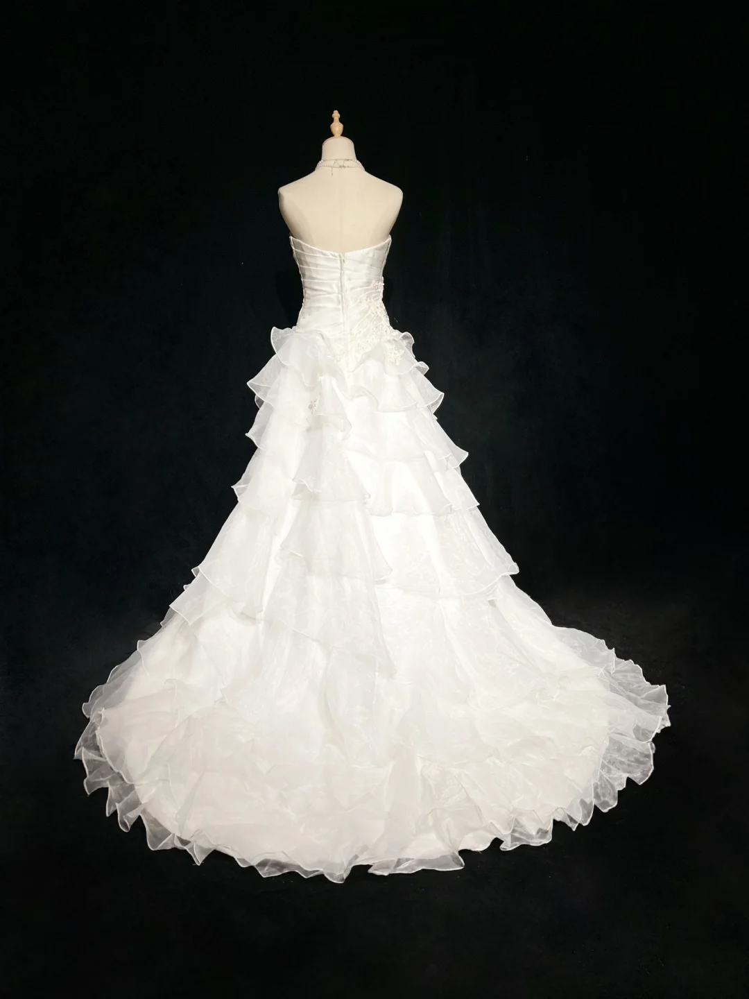 Vestido de novia único, vestido de baile, sin tirantes, de encaje, sin mangas, blanco, años 50, vestidos de novia modestos, DH1105