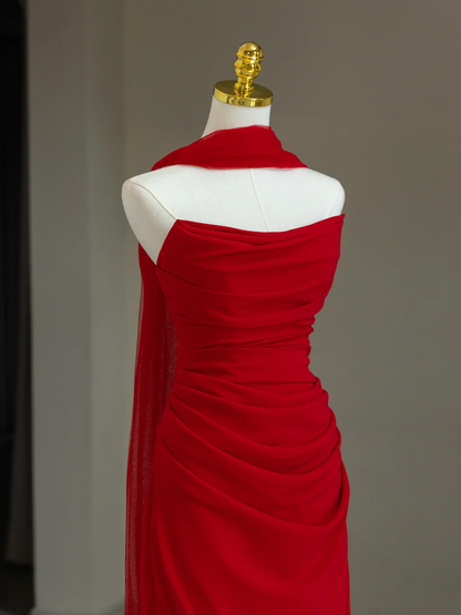 Vestido de novia modesto, con hombros descubiertos y mangas cortas de tul, elegante, DH1134