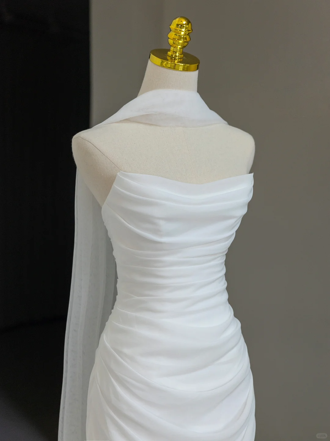 Vestido de novia modesto, con hombros descubiertos y mangas cortas de tul, elegante, DH1134