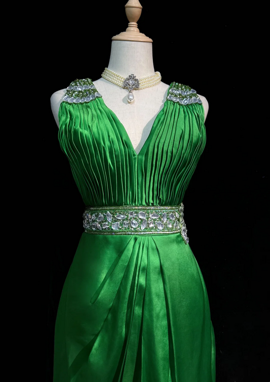 Vintage Sheath V Neck Green Satin Mini Short Formal 8th Grade Homecoming Dresses Summer Middle School Hoco Dress 20th Birthday Outfits DH1155