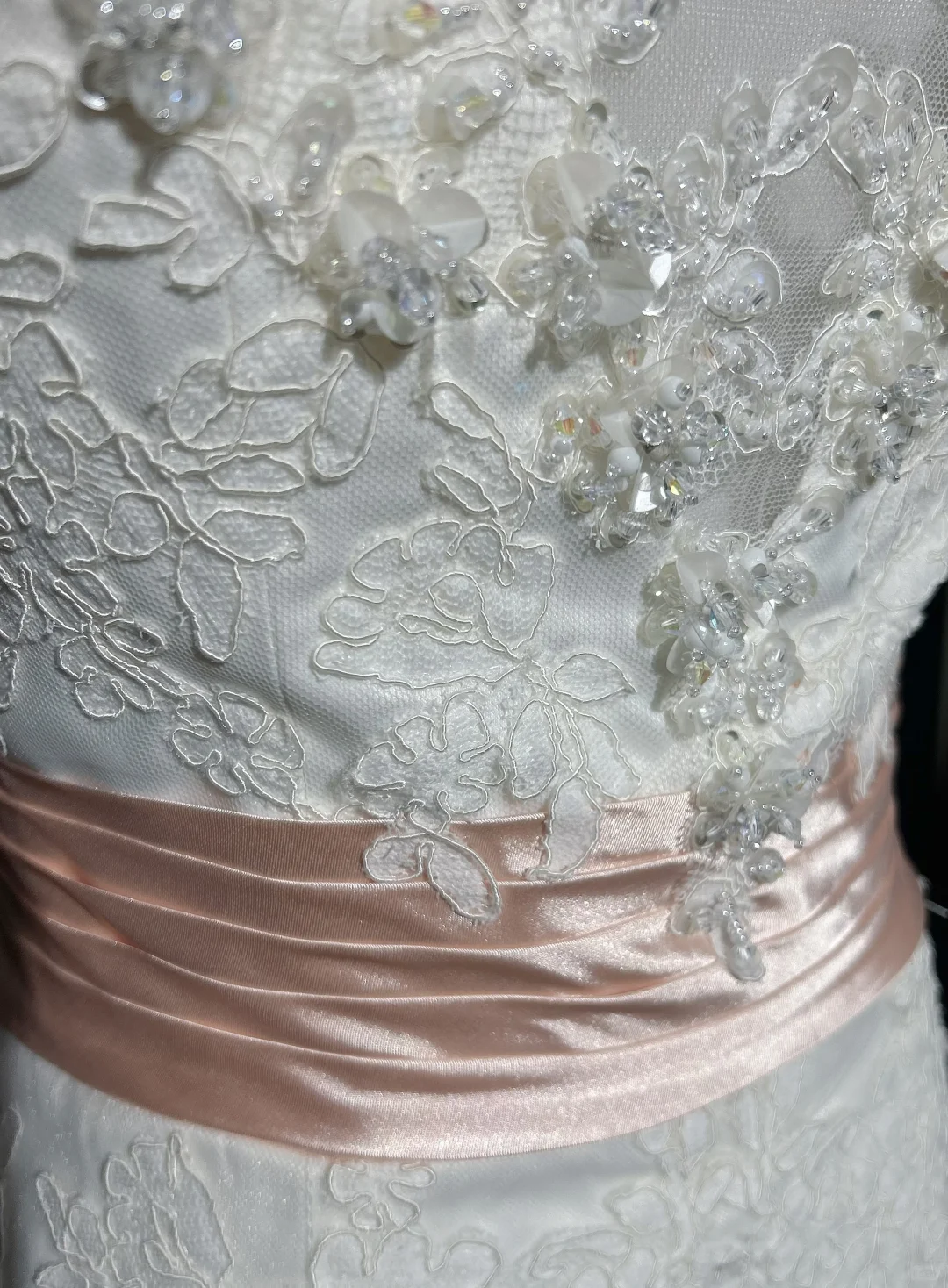 Vestido de novia clásico de sirena, sin tirantes, blanco, con encaje, largo, años 70, vestido de novia vintage, DH1267