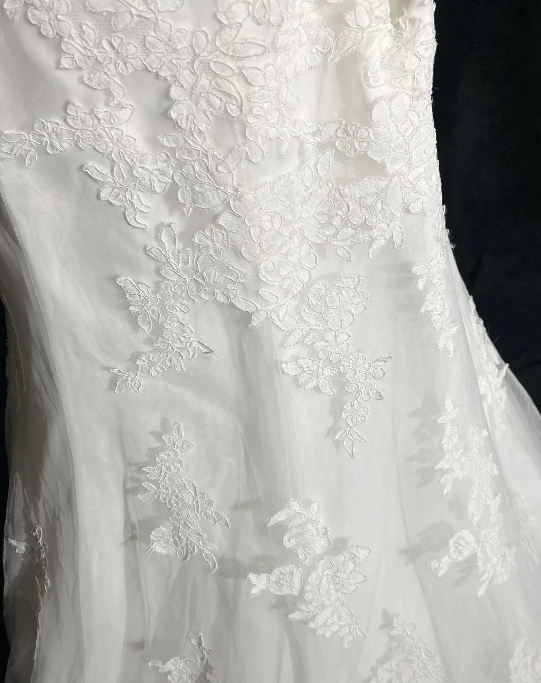 Vestido de novia clásico de sirena, sin tirantes, blanco, con encaje, largo, años 70, vestido de novia vintage, DH1267