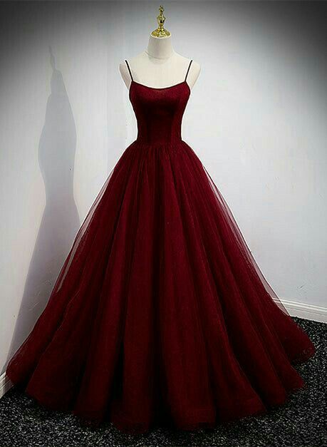 Elegante vestido de fiesta largo burdeos con tirantes finos, ideal para celebrar 20 cumpleaños y 18 años, DH128
