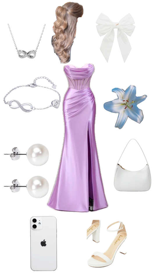 Elegante vestido de fiesta largo de satén con escote corazón y corte sirena en lila, con aberturas laterales, para verano, para celebrar 20 cumpleaños y 18 años, DH1281