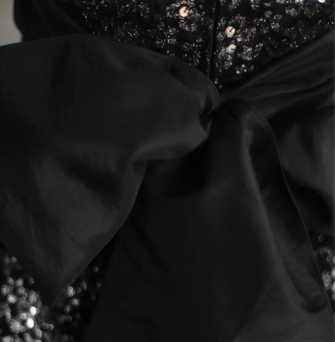 Retro A Line Halter Sequin Black Mini Short Formal 8th Grade Homecoming Dresses Summer Middle School Hoco Dress 18th Birthday Outfits DH1306