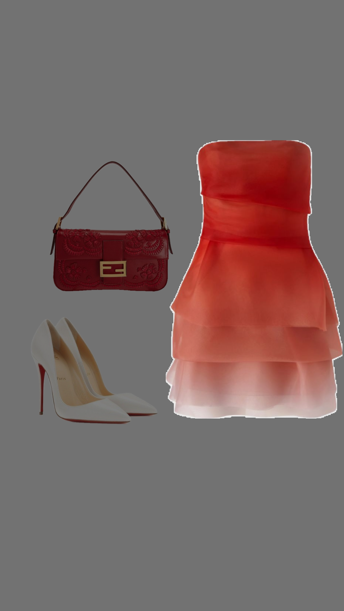 Vestido de fiesta corto de gasa naranja degradado, sin tirantes, estilo mini, para séptimo grado, para escuela secundaria, DH1349