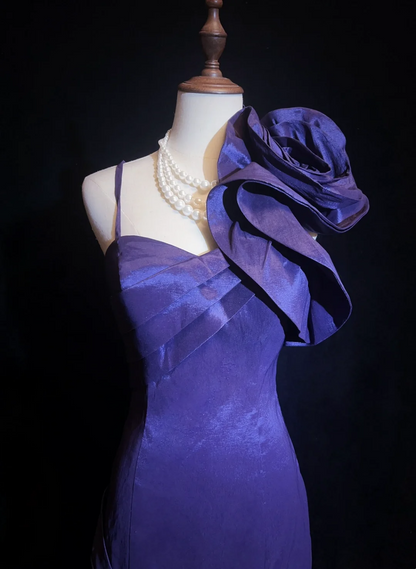 Vestido corto de fiesta de graduación con tirantes finos, color uva, estilo moderno, para octavo grado, cóctel, escuela secundaria, Hoco Outfits DH1448