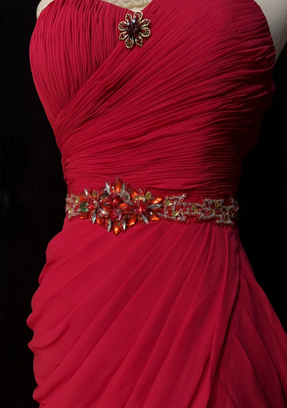 Vintage Sheath Sweetheart Red Chiffon Short Formal 8th Grade Homecoming Dresses Middle School Cocktail Dress Mini Hoco Outfits DH1469