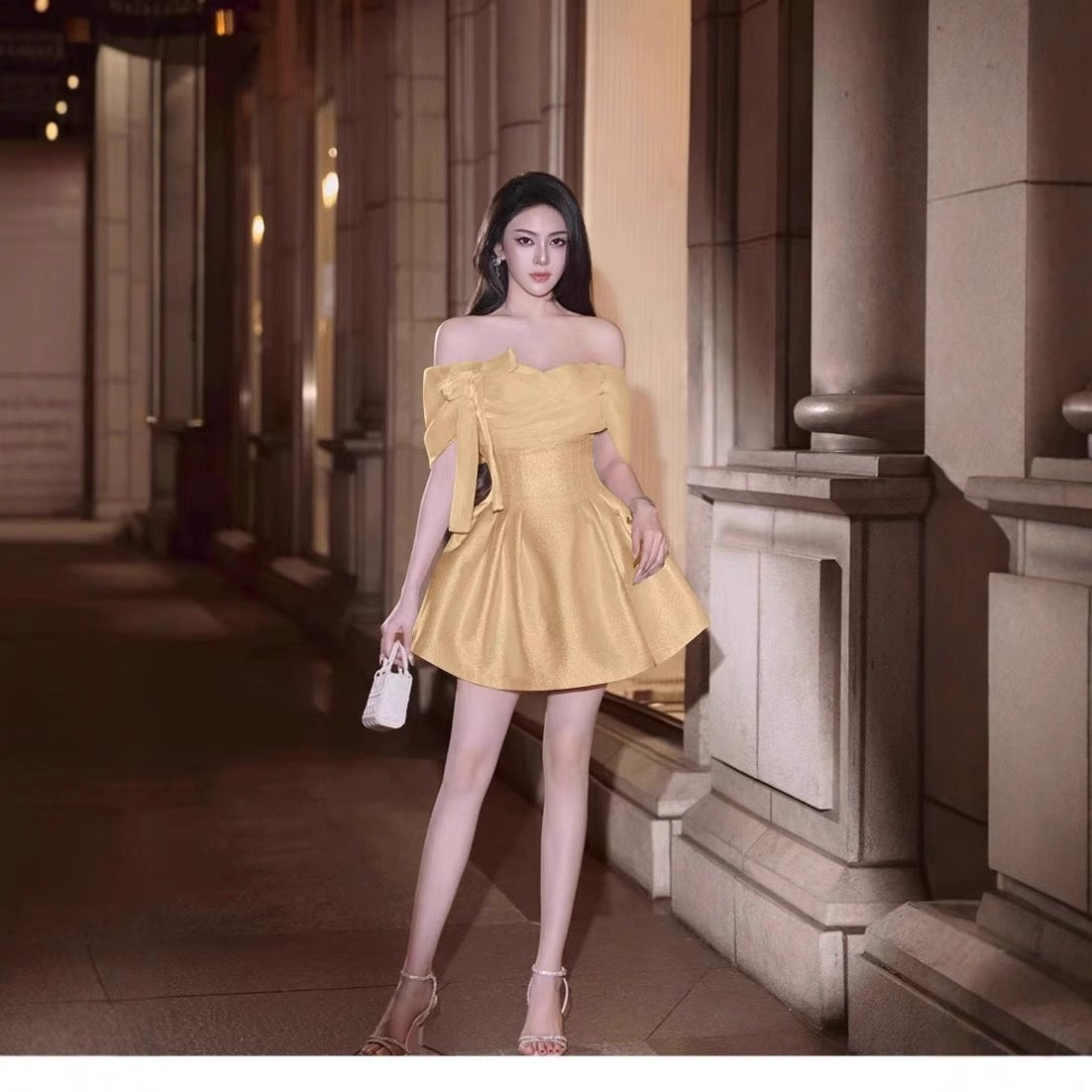 Vestido corto rosa con lentejuelas y hombros descubiertos, sexy, para fiesta de bienvenida de séptimo grado, vestido de cóctel para escuela secundaria, Hoco Outfits DH1531