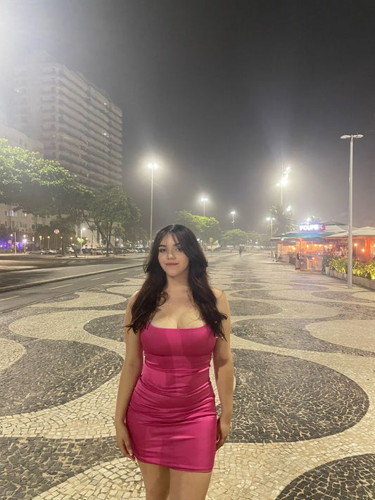 Vestidos Hoco únicos, ajustados, cortos, con tirantes finos, de satén rosa intenso, con mini corsé en la espalda, vestidos formales de 8.º grado para el regreso a casa, atuendos para el 18.º cumpleaños de la escuela secundaria, atuendo Hoco DH1691