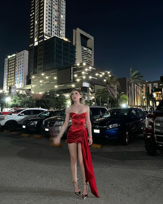 Cute Sheath Sweetheart Red Grad Dress Inspo Short Mini Formal 8th Grade Homecoming Dresses High School Hoco Court Dress Graduation Dress Hoco Outfits DH1801