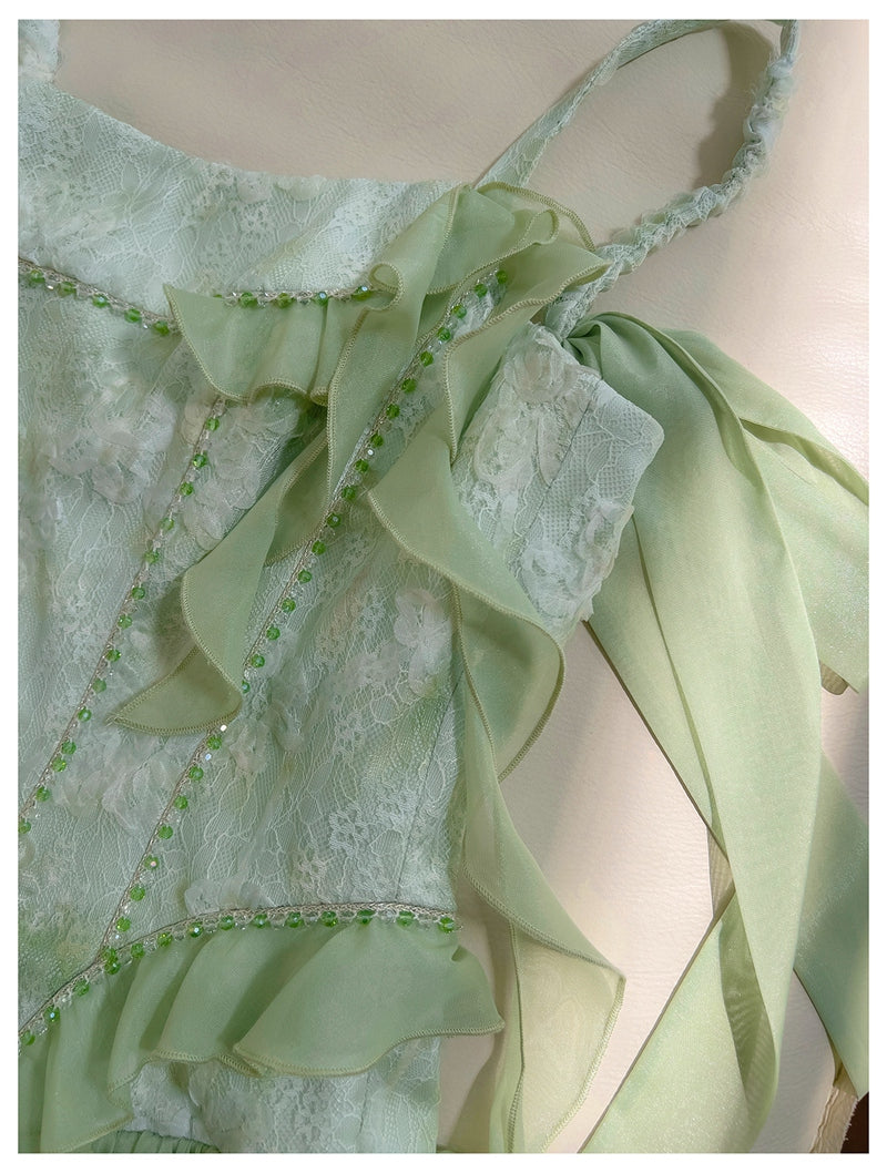 Cute A Line Spaghetti Straps Sage Green Chiffon Grad Dress Inspo Short Mini Formal 8th Grade Homecoming Dresses High School Hoco Court Dress Graduation Dress Hoco Outfits D1901