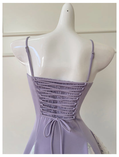 Pretty A Line Spaghetti Straps Corset Back Grad Dress Inspo Short Mini Formal 8th Grade Homecoming Dresses High School Hoco Court Dress Graduation Dress Hoco Outfits DH1907