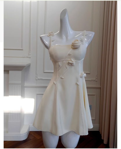 Cute A Line Spaghetti Straps Satin Formal 8th Grade Homecoming Dresses Middle School Short Cocktail Gowns Graduation Dress Hoco Outfits DH1992