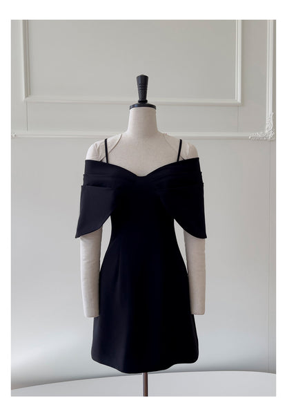 Cute A Line Spaghetti Straps Black Formal 8th Grade Homecoming Dresses Middle School Short Cocktail Gowns Graduation Dress Hoco Outfits DH1993