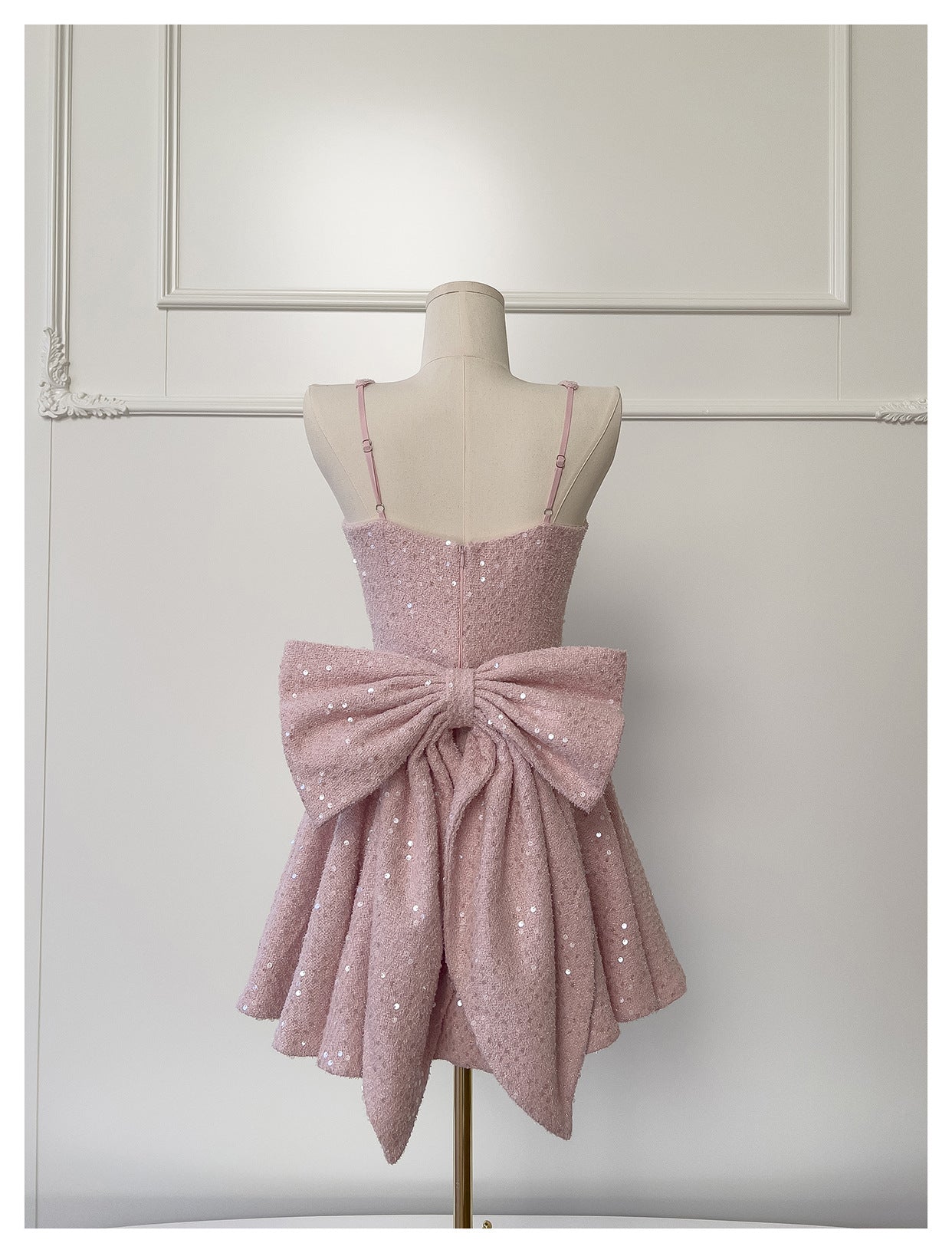 Cute A Line Square Pink Sequin Formal 8th Grade Homecoming Dresses Middle School Short Cocktail Gowns Graduation Dress Hoco Outfits D1994