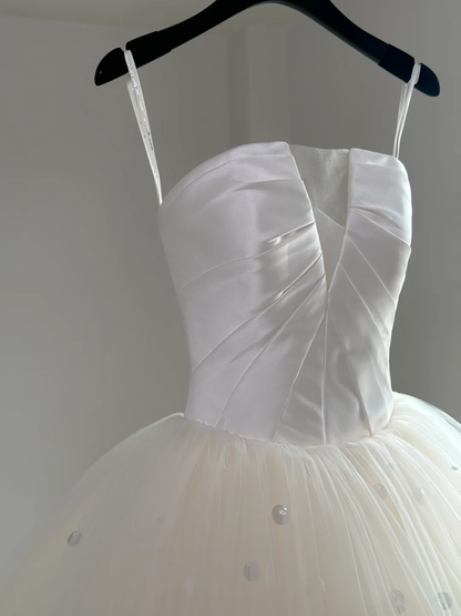Vestido de novia de ensueño, vestido de novia, vestido de fiesta, vestido de novia sin tirantes de tul, vestidos de novia de manga larga, vestidos de novia modestos DH2049