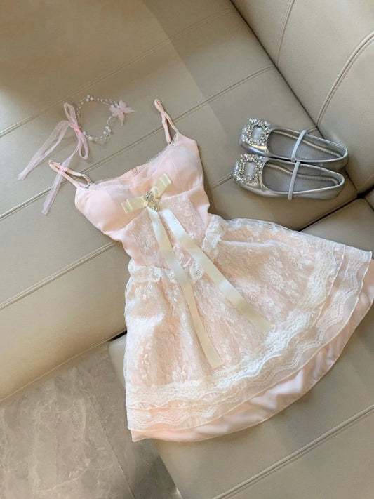 Cute A Line Spaghetti Straps Pink Tulle Formal 8th Grade Homecoming Dresses Middle School Short Cocktail Gown Graduation Dress Hoco Outfits DH2092