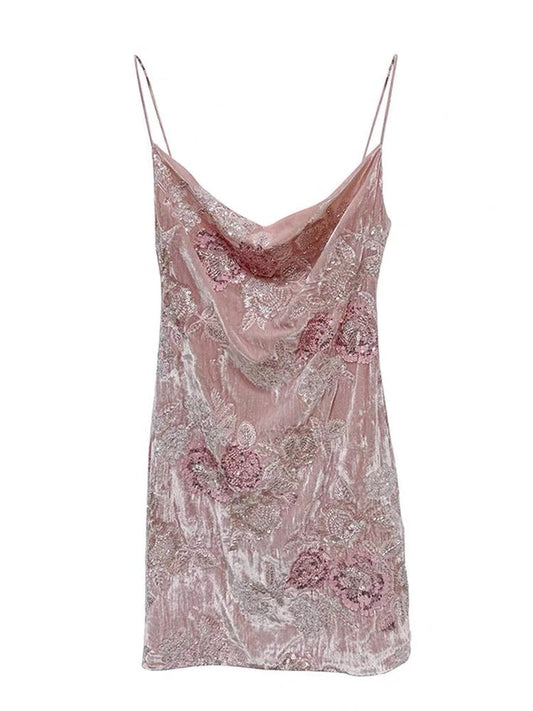 Sexy Sheath Spaghetti Straps Pink Sequin Short Mini Formal 8th Grade Homecoming Dresses Middle School Short Birthday Gowns Graduation Dress Hoco Outfits DH2125