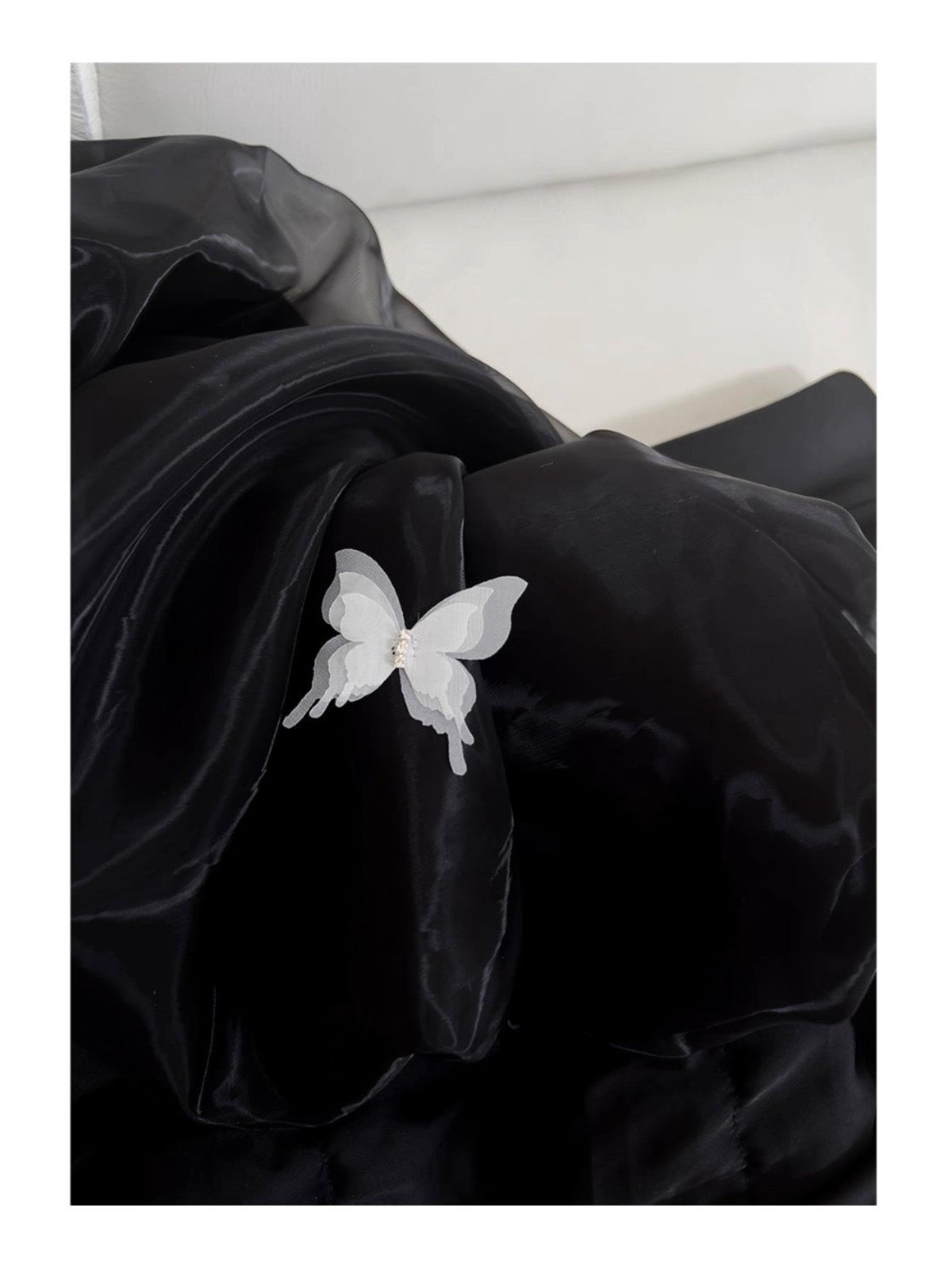 Vestido de fiesta modesto con tirantes finos en organza negra, vestido formal para octavo grado, vestido de regreso a casa, vestido corto para estudiantes de secundaria, vestido de graduación para 18 años, vestidos Hoco DH2127