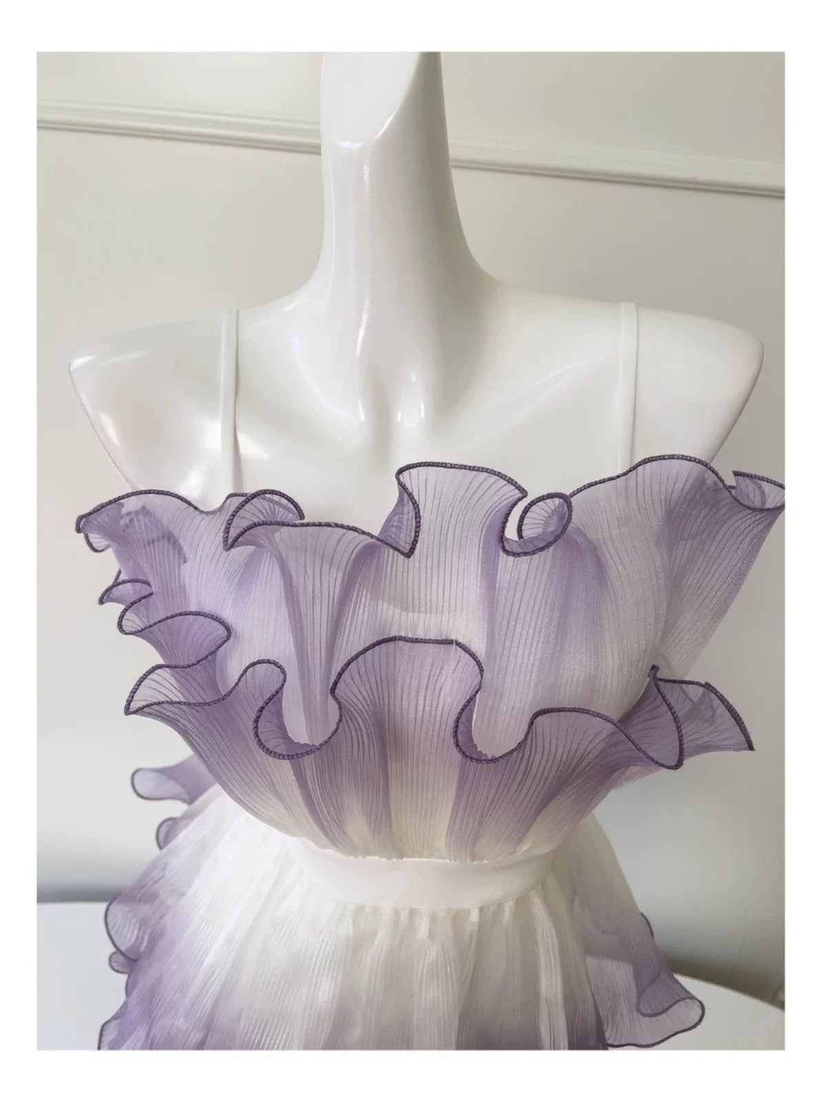 Vestido de fiesta modesto sin tirantes, color uva degradado, vestido formal de regreso a casa, vestido corto para estudiantes de secundaria, vestido de graduación para cumpleaños número 21, vestidos de cóctel DH2180