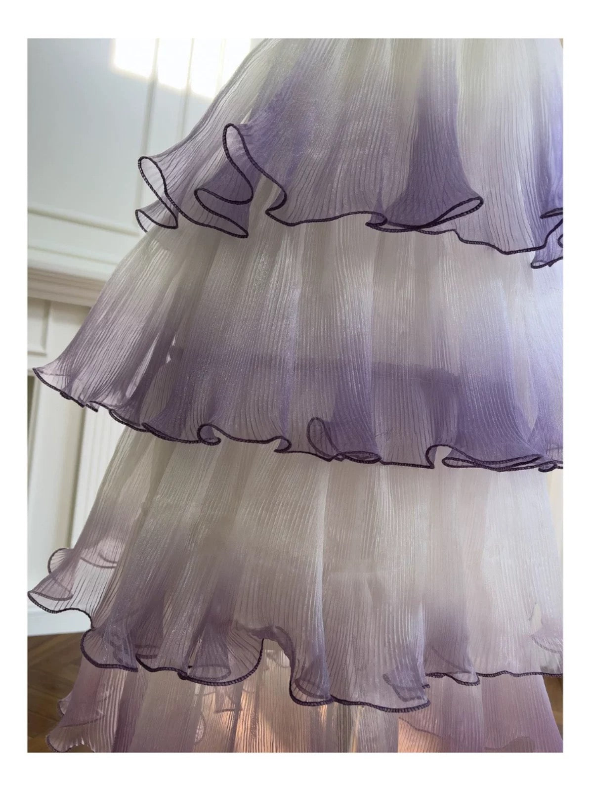 Vestido de fiesta modesto sin tirantes, color uva degradado, vestido formal de regreso a casa, vestido corto para estudiantes de secundaria, vestido de graduación para cumpleaños número 21, vestidos de cóctel DH2180