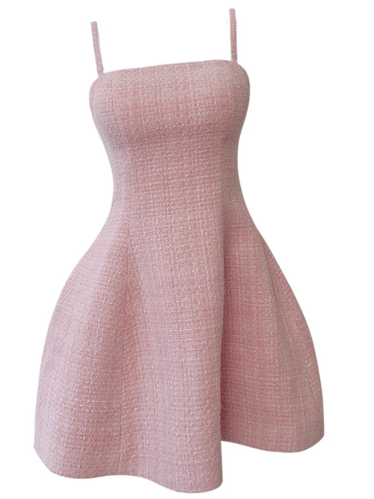 Vestido corto rosa de fiesta con tirantes finos, corte A, para graduación, para estudiantes de secundaria, para 17.º cumpleaños, DH2188