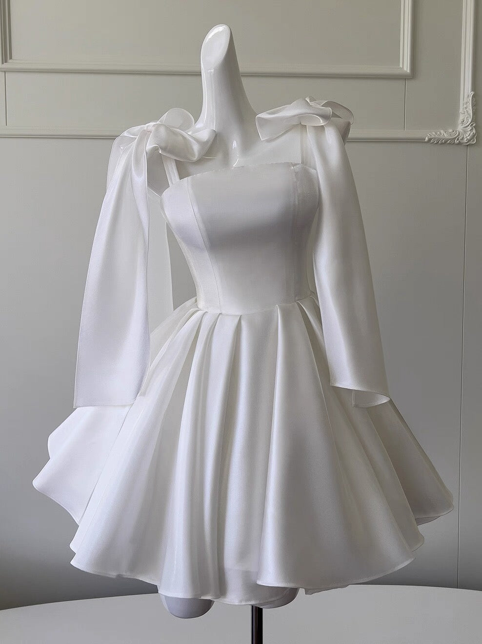 Vestido corto de cóctel formal con tirantes finos, espalda de corsé blanca, minivestido de verano para fiesta de graduación, vestido de fiesta para estudiantes de secundaria, atuendo para fiesta de 19 años DH2190