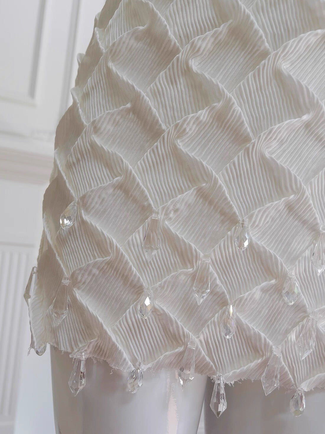 Vestido corto blanco de fiesta con tirantes finos, ideal para estudiantes de secundaria, para celebrar 20 años, para graduación y cóctel, DH2206