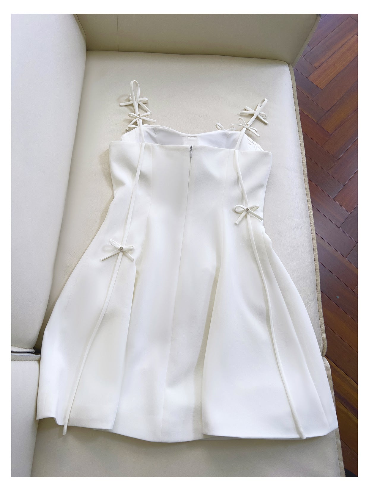 Vestidos blancos cortos de fiesta formales de graduación, corte A, tirantes finos, para estudiantes de secundaria, para cumpleaños número 21, minivestidos de cóctel DH2295