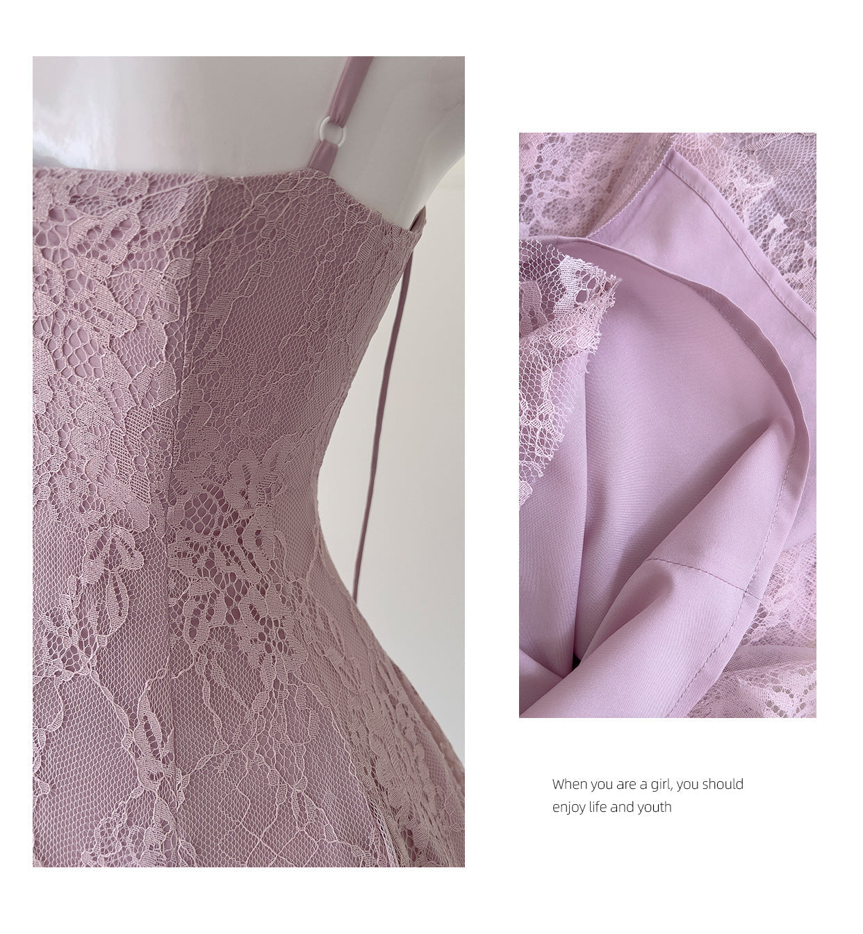 Vestidos cortos de fiesta formales de encaje rosa con tirantes finos y corte en A para la escuela secundaria, vestidos cortos para el 21.º cumpleaños, vestidos de graduación, mini vestidos de cóctel DH2302