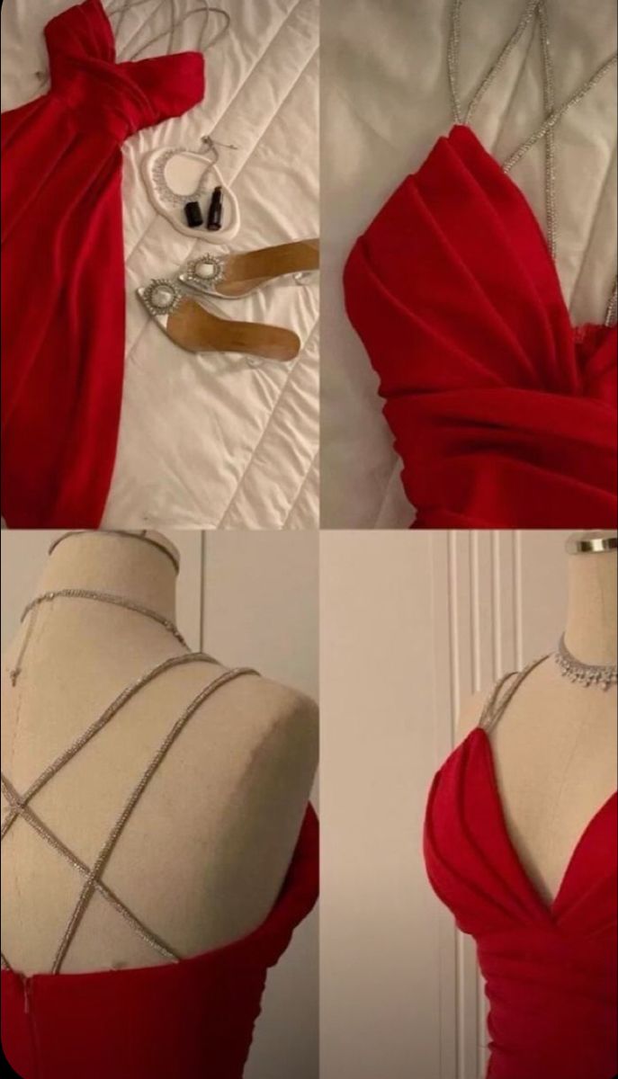 Hermosos vestidos de fiesta rojos de corte A con tirantes finos para octavo grado, vestido de verano para escuela secundaria, atuendos para fiesta de bienvenida DH231