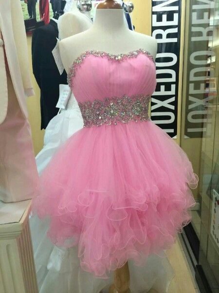 Hermoso vestido de fiesta rosa con escote corazón, vestidos formales de bienvenida, vestidos cortos para cumpleaños número 21, vestido de graduación, mini vestidos de cóctel DH2367