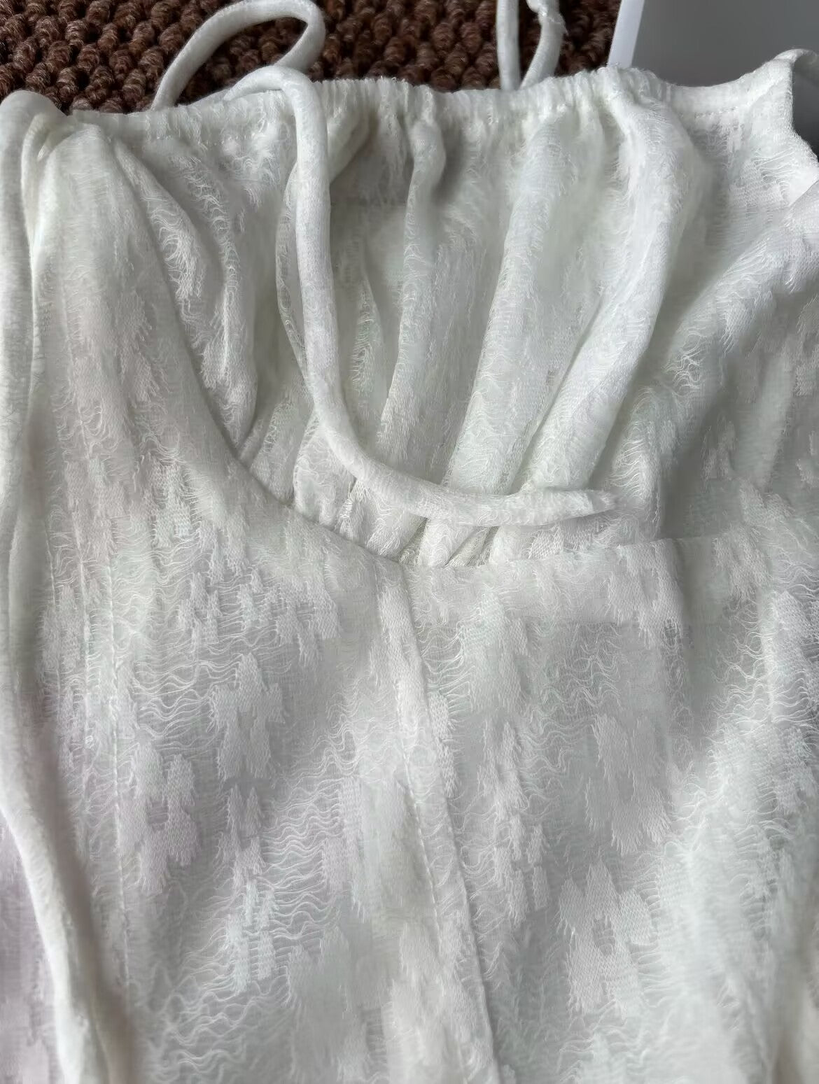 Vestidos cortos de fiesta de bienvenida con encaje blanco, tirantes finos y corte A, para 16 cumpleaños, graduación, cóctel, DH2454