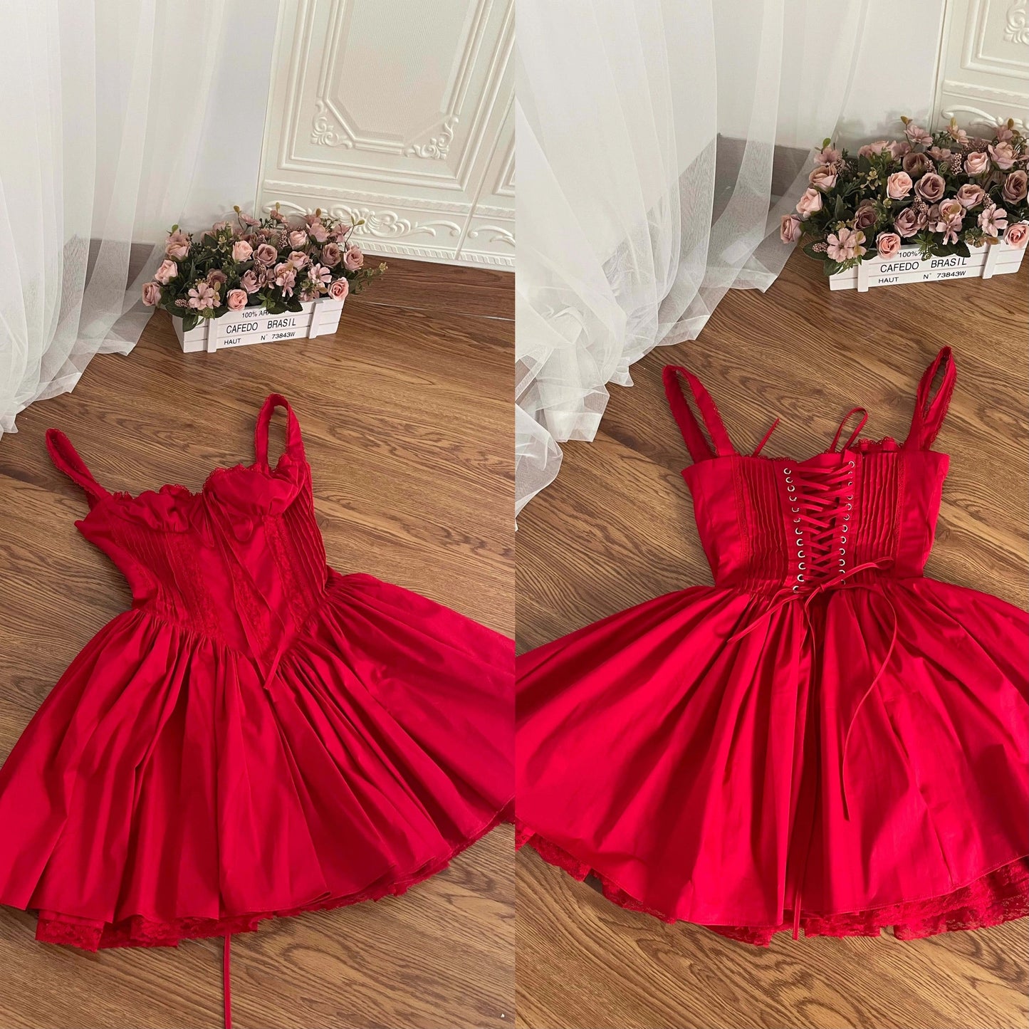 Simple A line Square Neck White Short Homecoming Dress Summer Hoco Dresses Mini Cocktail Dress DH2470