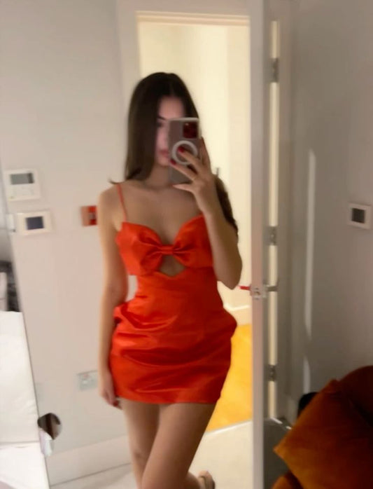 Vestidos de fiesta de satén con tirantes finos, para el 21.º cumpleaños, graduación, cóctel, DH2487