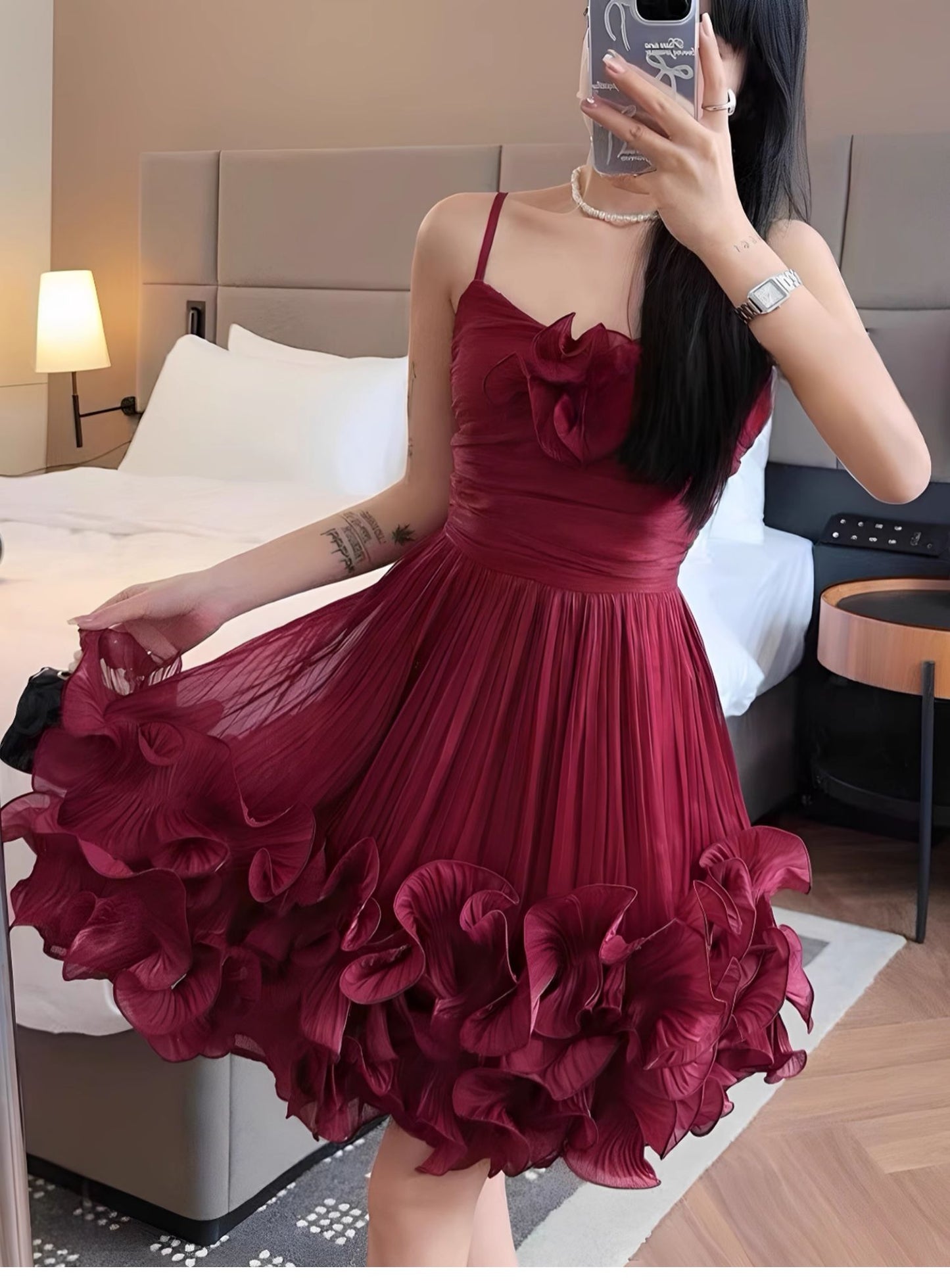 Modest Ball Gown Spaghetti Straps Dusty Blue Formal Homecoming Dresses Short 16th Birthday Outfits Graduation Dress Mini Hoco Dresses DH2531