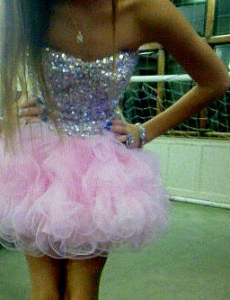 Vestido de fiesta modesto con escote corazón de tul rosa, vestido formal de bienvenida para baile de graduación de octavo grado, vestido corto Hoco DH2576