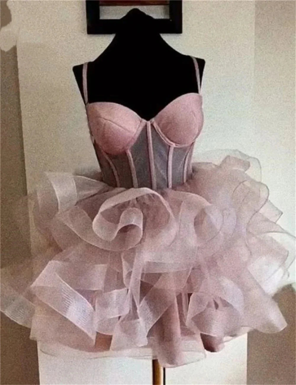 Princess Ball Gown Spaghetti Straps Tulle Formal Homecoming Dresses 8th Grad Dance Graduation Dress Short Hoco Dresses DH2613