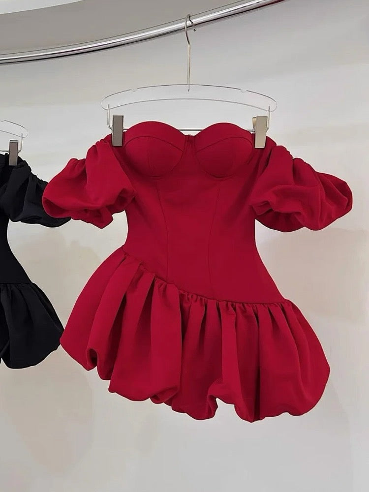 Hermoso vestido de fiesta corto de satén blanco con hombros descubiertos para graduación de octavo grado, vestido de cóctel para secundaria, trajes Hoco DH2627