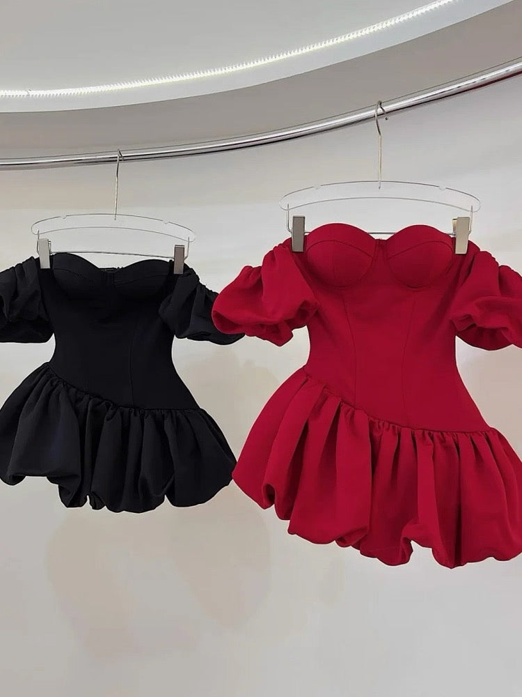 Hermoso vestido de fiesta corto de satén blanco con hombros descubiertos para graduación de octavo grado, vestido de cóctel para secundaria, trajes Hoco DH2627