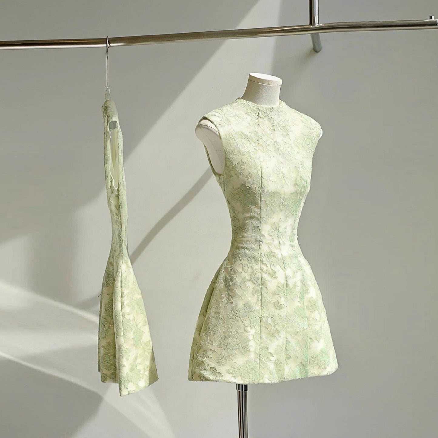 Vestido corto blanco de encaje con escote en A, sencillo, minivestido formal para octavo grado, vestido de cóctel para secundaria, Hoco Outfits DH2634