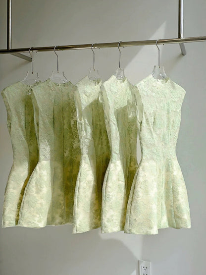 Vestido corto blanco de encaje con escote en A, sencillo, minivestido formal para octavo grado, vestido de cóctel para secundaria, Hoco Outfits DH2634