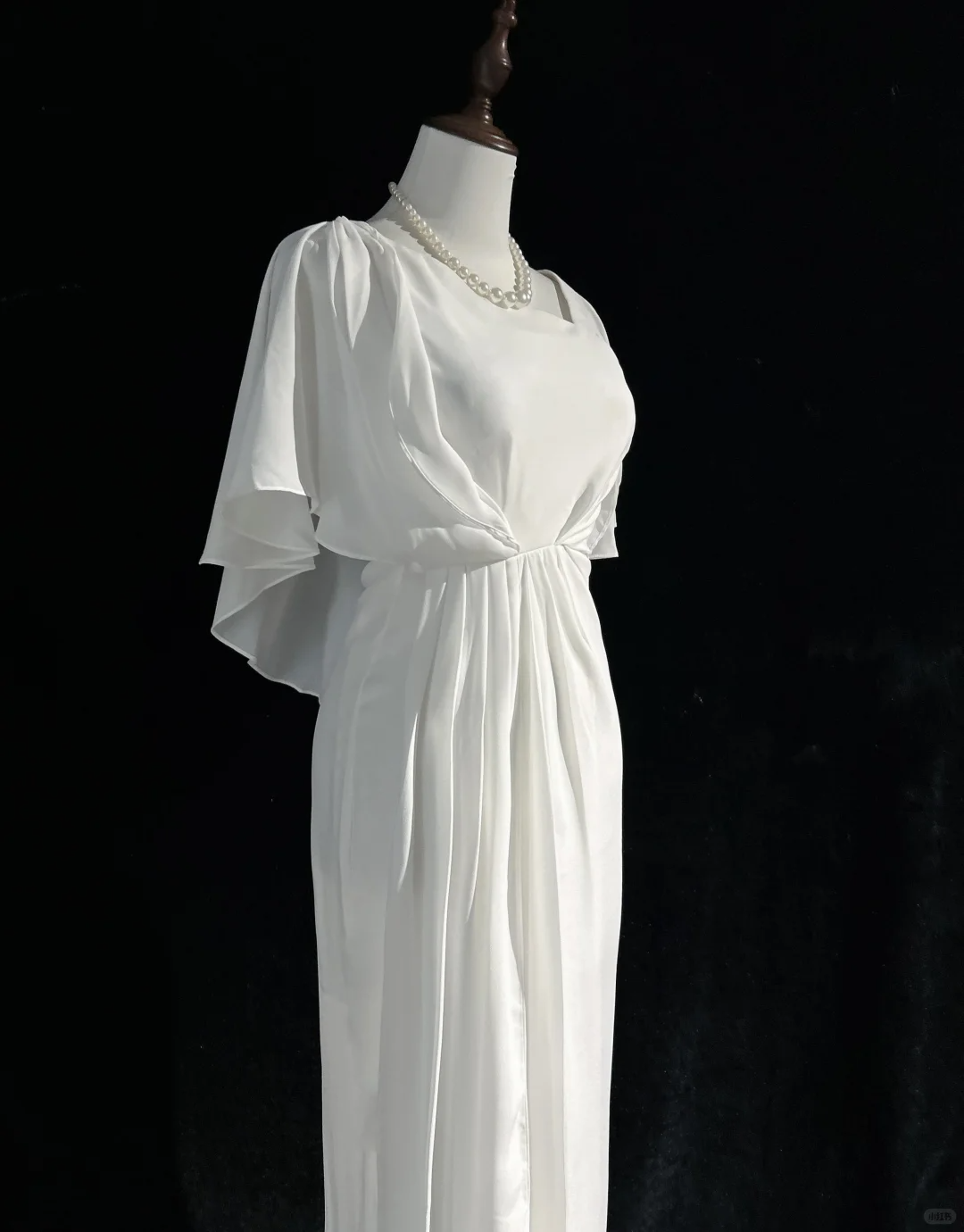 Vestido de novia vintage de corte sirena, escote cuadrado, de gasa blanca, largo, estilo retro, modesto, DH2674