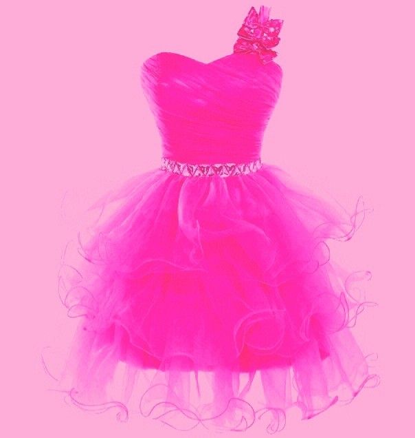 Vestido de fiesta elegante de un solo hombro en tul rosa intenso, vestidos formales de regreso a casa, vestidos de escuela secundaria, mini vestidos cortos de fiesta de noche, vestidos de fiesta DH2708