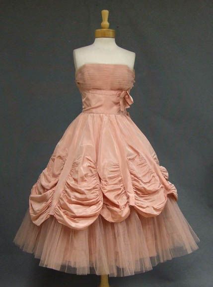 Pretty Ball Gown Strapless Blush Pink Tulle Formal 8th Grade Homecoming Dresses Summer Middle School Hoco Dress 6th Grade Graduation Outfits DH308