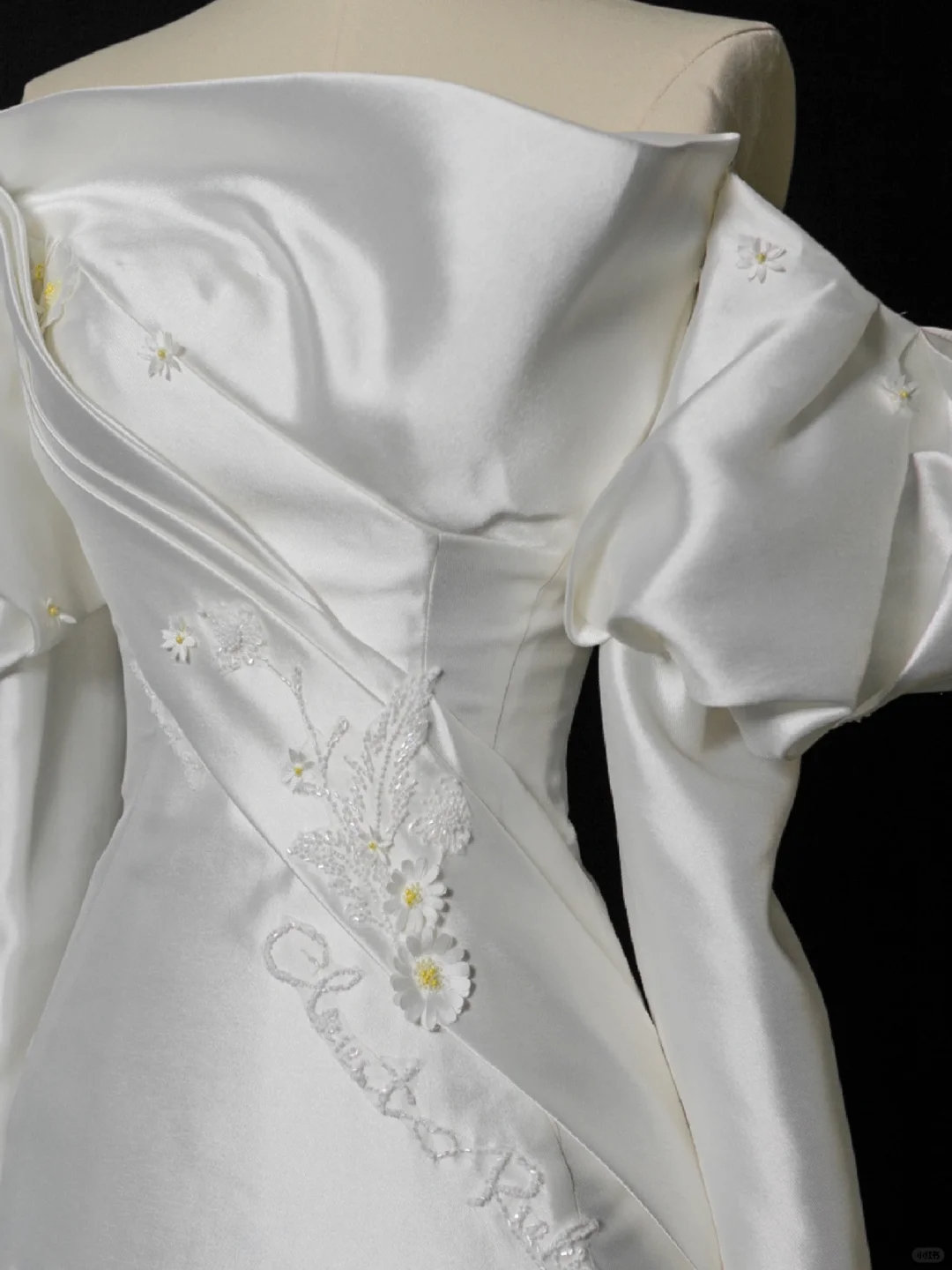 Elegante vestido de novia de sirena sin tirantes, de satén blanco, de verano, de manga larga, DH343