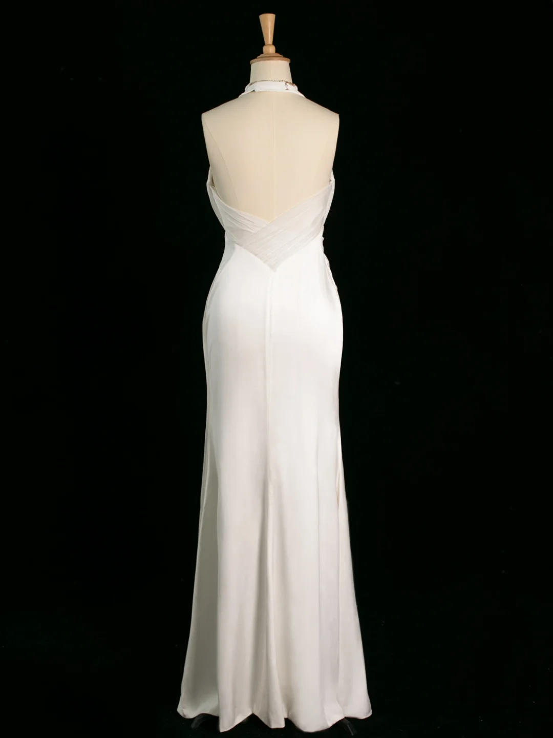 Chic Wedding Dress Mermaid Halter White Chiffon Sleeveless Long Vintage Wedding Dresses Bridal Gowns Brides Gown DH398